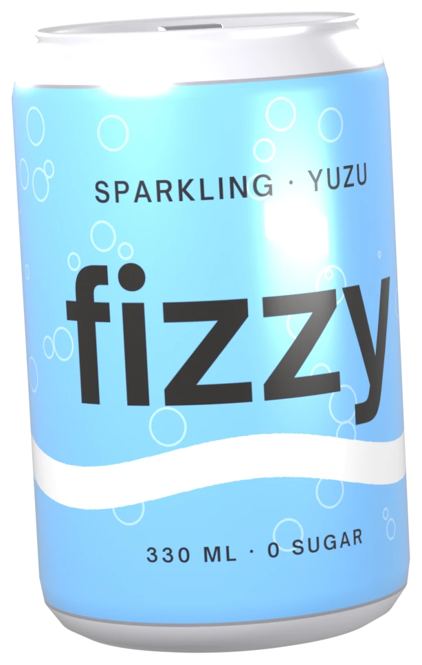 Fizzy can, yuzu colorway