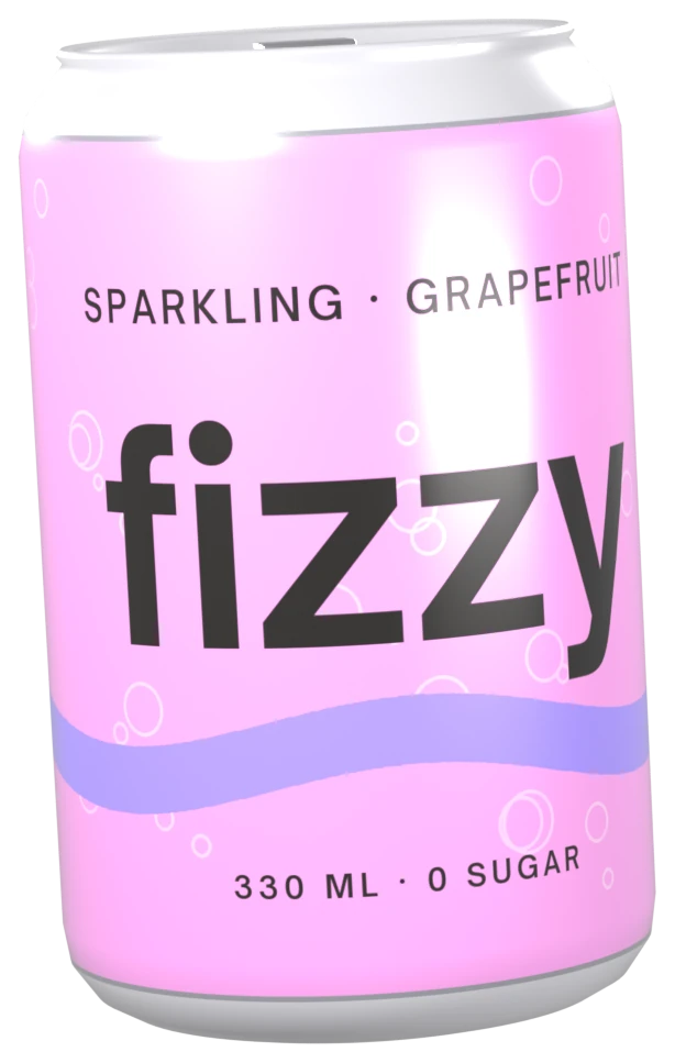 Fizzy can, grapefruit colorway